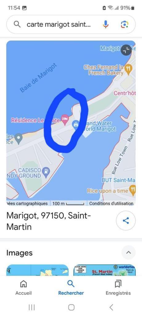 Appartement Pieds Dans L'Eau Vue Mer Acces Plage Et Piscine Marigot  Esterno foto